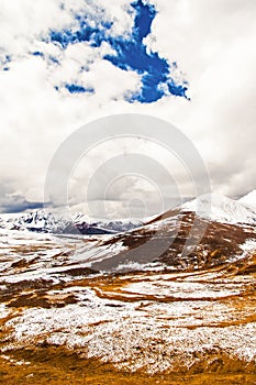 Tibetan plateau scene