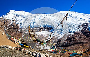 Tibetan plateau scene- Glacier Kanola