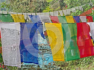 Tibetan Prayer Flag for Faith, peace, wisdom, compassion, and st