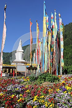 Tibetan prayer flags