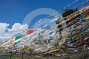 Tibetan prayer flags