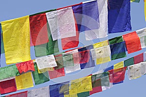 Tibetan prayer flags in Kathmandu, Nepal