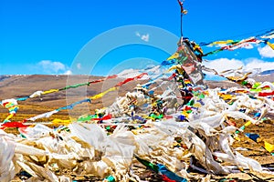Tibetan prayer flags of Mt. Qomolangma(Everest) National Nature Reserve
