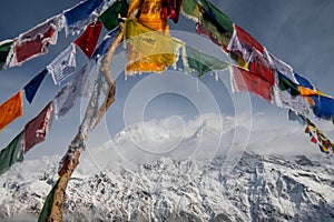 Tibetan prayer flags, Nepal