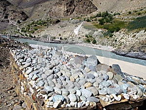 Tibetan prayer stones