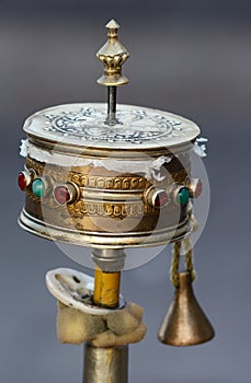 Tibetan prayer wheel