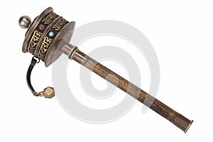 Tibetan Prayer Wheel - Isolated