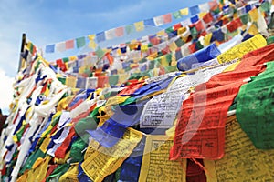 Tibetan praying flags
