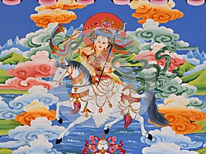 Tibetan Shangri-la mural