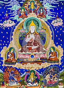 Tibetan thangkas Buddha wall charts