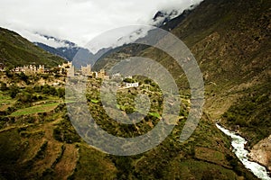 Tibetan village in sichuan