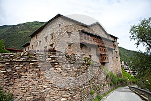 Tibetan village in Sichuan,China