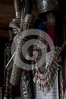 Tibetian silver traditional folklore equipment