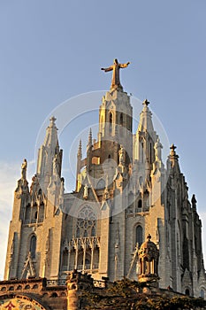 Tibidabo church, Barcelona, Spain photo