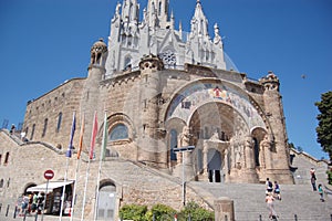 Tibidabo church, sagrado corazon photo