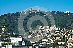 Tibidabo Mount located at Barcelona, Spain