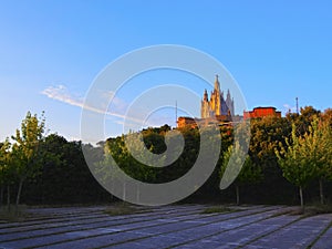 Tibidabo Temple in Barcelona