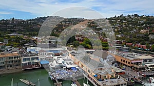 Tiburon, California, Aerial Flying, San Francisco Bay, Yacht Harbor