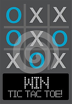 Tic Tac Toe game illustration