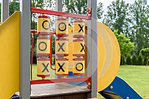 Tic Tac Toe game on the playground