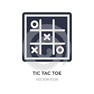 tic tac toe icon on white background. Simple element illustration from Entertainment and arcade concept