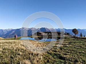 Ticino, Switzerland: panorama of the walk between Monte Tamaro and Monte Lema photo