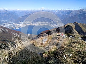 Ticino, Switzerland: panorama of the walk between Monte Tamaro and Monte Lema photo