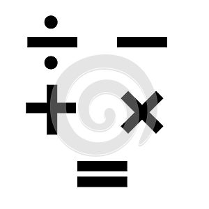 Tick, cross, plus, minus icon set