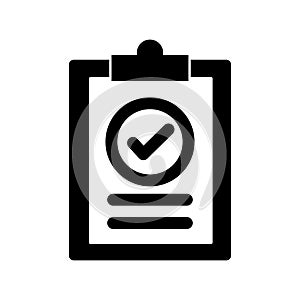 Tick on sheet Isolated Vector icon which can easily modify or edit