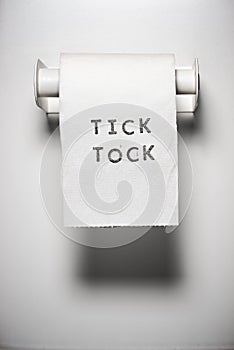 Tick tock in the toilet
