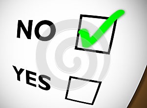 Tickbox NO
