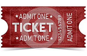 Ticket admit one vintage ticket buy red ticket classic ticket
