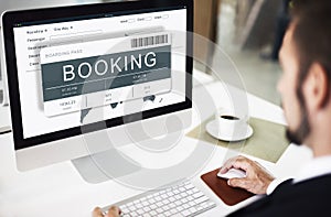 Ticket Booking Journey Travel Trip Concept