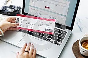 Ticket Booking Trip Departure Journey Concept