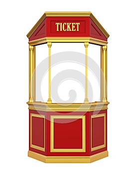 Ticket Booth Carnival Isolated