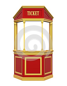 Ticket Booth Carnival Isolated