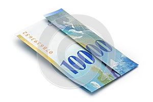 Ticket CHF 100 folded (10'000 CHF)