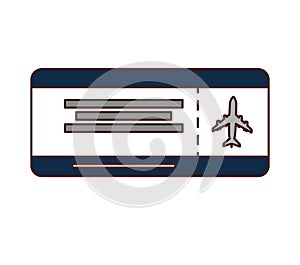 Ticket fly isolated icon