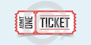 Ticket icon in flat style. Coupon vector illustration on isolated background. Voucher sign business concept