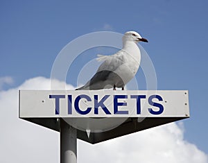 Ticket sign