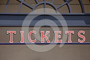 Ticket sign