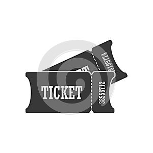 Ticket. Simple vector icon isolated on a white background
