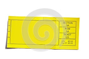 Ticket stub photo