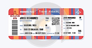 Ticket to Dar Es Salaam, Tanzania from Kenya photo