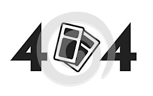 Tickets black white error 404 flash message