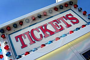 Tickets sign photo