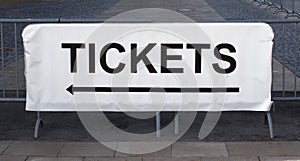 Tickets sign