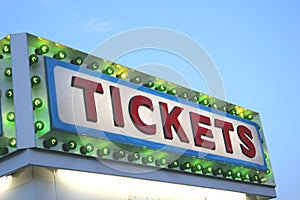 TICKETS Sign