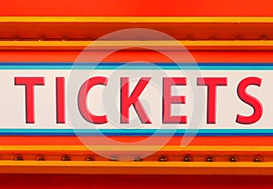 Tickets sign