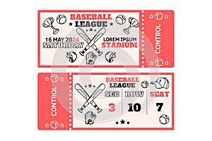 Tickets to championship baseball or softball game